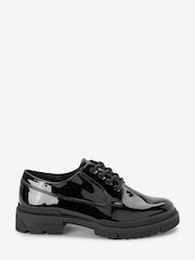 Black Patent Forever Comfort® Super Chunky Lace-Up Shoes - Image 3 of 7