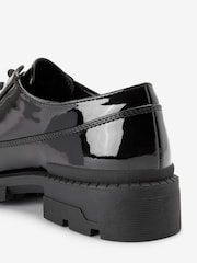 Black Patent Forever Comfort® Super Chunky Lace-Up Shoes - Image 6 of 7