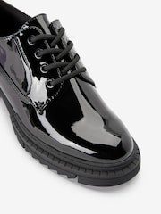 Black Patent Forever Comfort® Super Chunky Lace-Up Shoes - Image 7 of 7