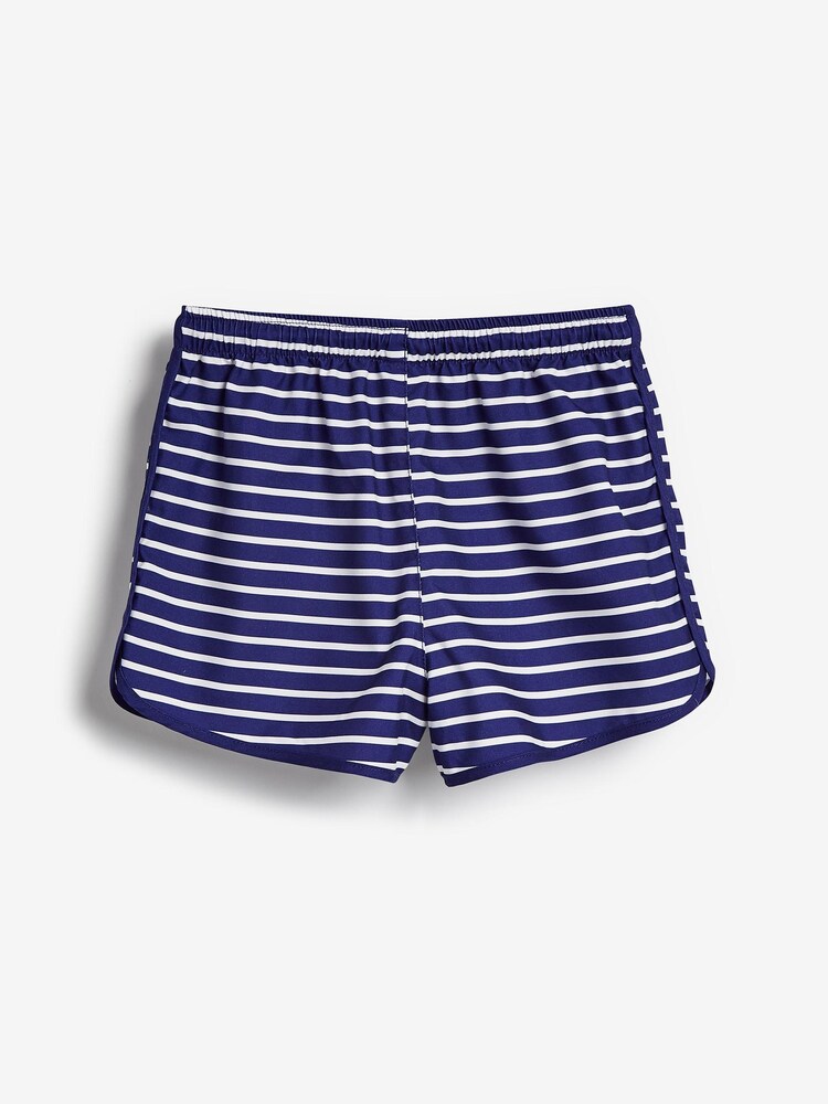 Navy/White Stripe Quick Dry Beach Shorts - Image 2 of 3 Navy/White Stripe Quick Dry Beach Shorts - Image 2 of 3