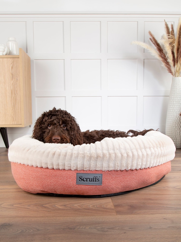 Scruffs Terracotta Ellen Dog or Cat Ring Donut Bed - Image 1 of 5