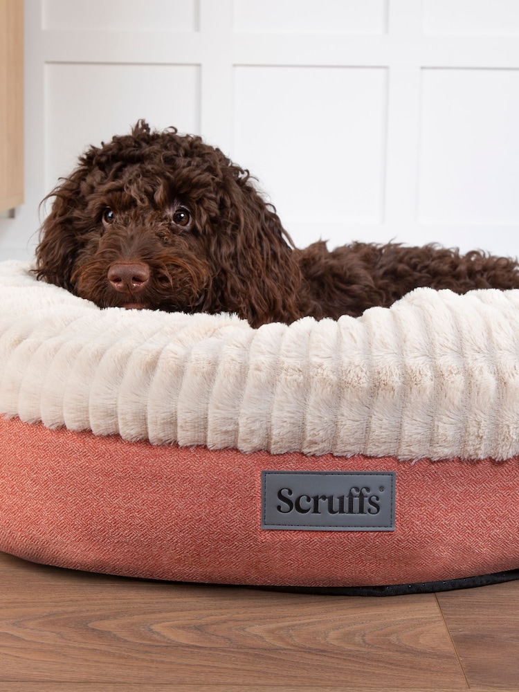 Scruffs Terracotta Ellen Dog or Cat Ring Donut Bed - Image 2 of 5