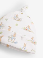JoJo Maman Bébé Blue 3-Piece Peter Rabbit Sleepsuit, Jacket & Hat Set - Image 8 of 8