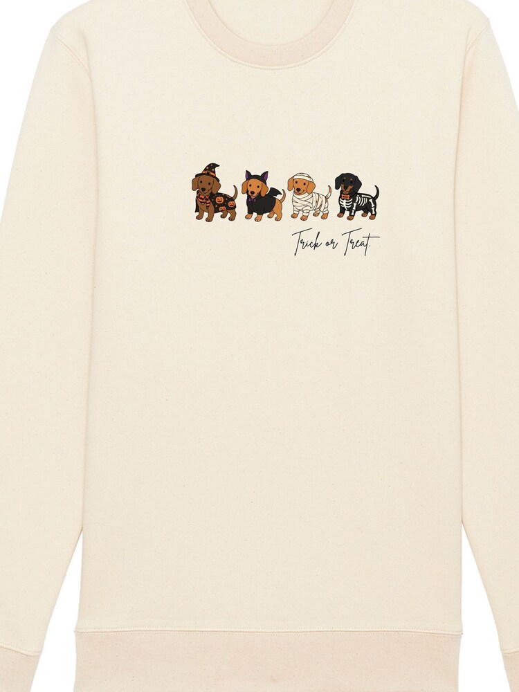 Personalised Kid's Trick or TreatHalloween Sweatshirt by Koko Blossom - Image 2 of 2