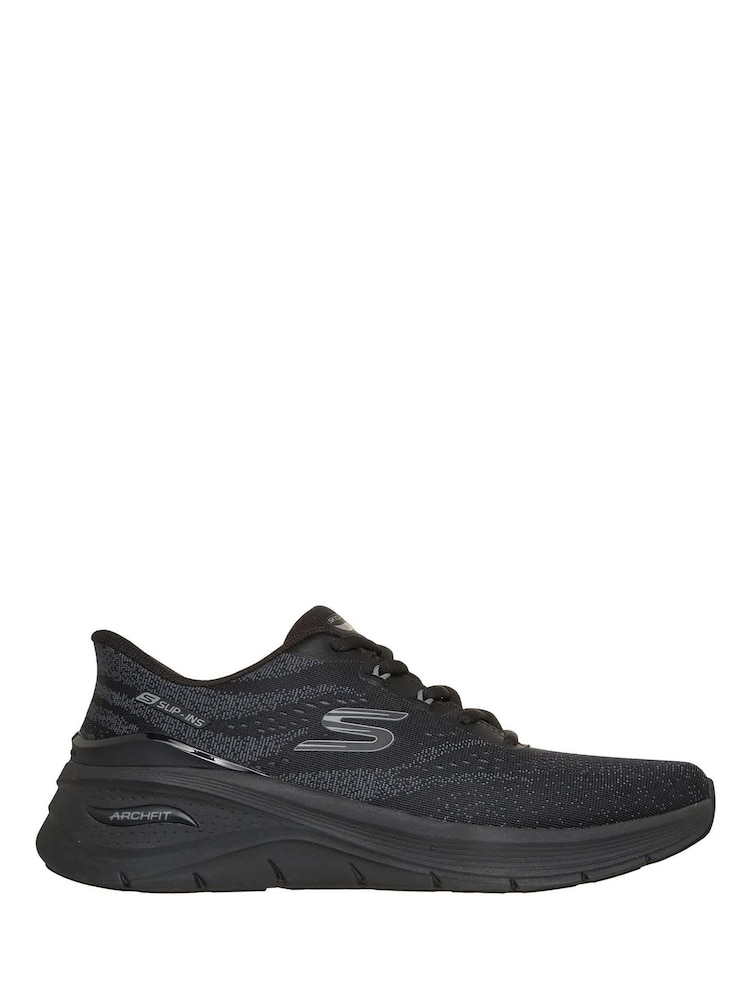 Skechers Black Arch Fit 3.0 Trainers - Image 1 of 3