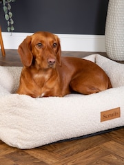 Scruffs Ivory Boucle Dog Box Bed - Image 2 of 6