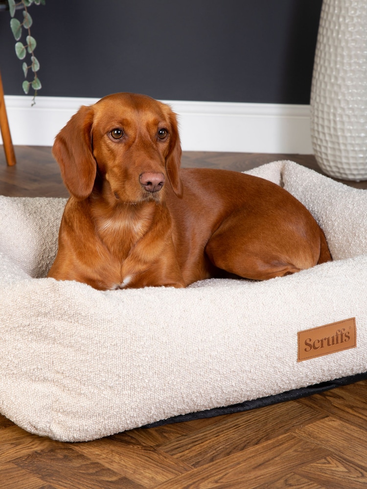 Scruffs Ivory Boucle Dog Box Bed - Image 2 of 6