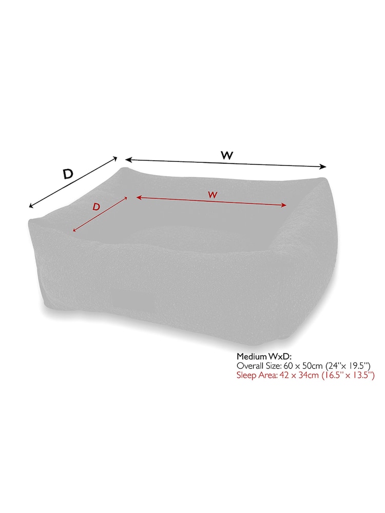 Scruffs Ivory Boucle Dog Box Bed - Image 6 of 6