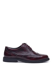 Hush Puppies Purple Verity Hi Shine Brogue Shoes - Image 1 of 4