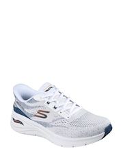 Skechers White Arch Fit 3.0 Trainers - Image 1 of 3