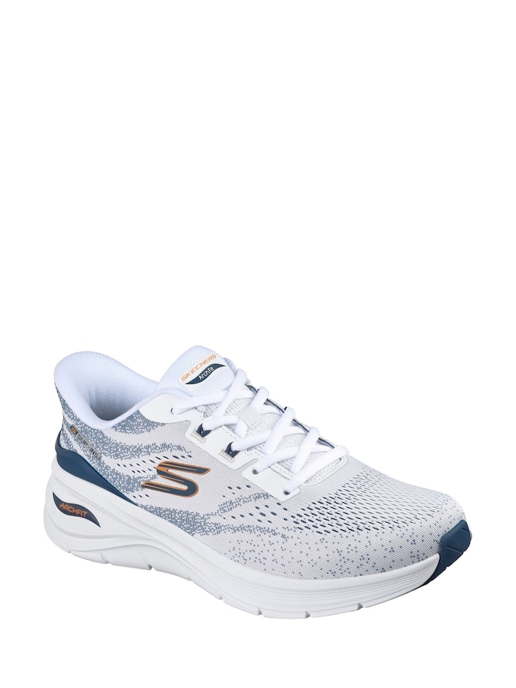 Skechers White Arch Fit 3.0 Trainers - Image 1 of 3 Skechers White Arch Fit 3.0 Trainers - Image 1 of 3