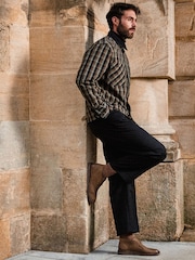 Hush Puppies Tan Brown Samuel Leather Chukka Boots - Image 2 of 6