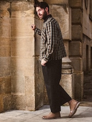 Hush Puppies Tan Brown Samuel Leather Chukka Boots - Image 3 of 6