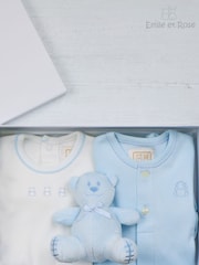 Emile et Rose 100% Cotton All-In-One, Body Vest & Toy Gift Set - Image 4 of 5