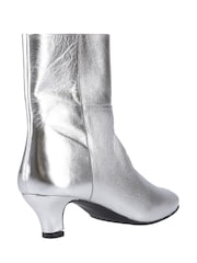 Hush Puppies Silver Nahla Kitten Heel Boots - Image 3 of 4
