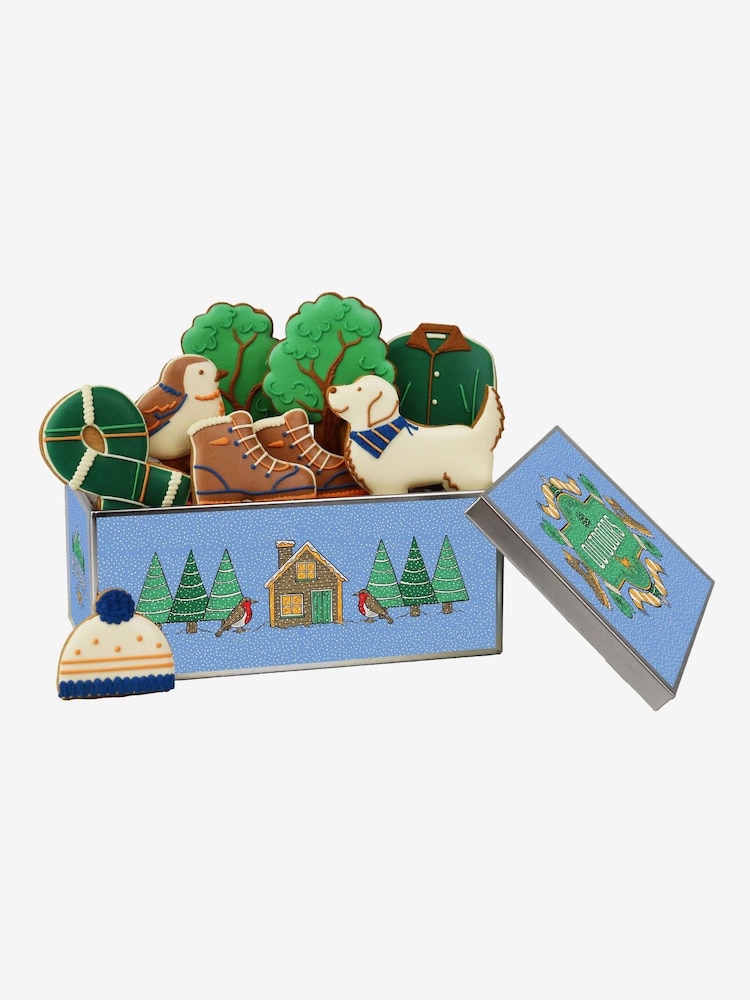 Biscuiteers Country Walk Biscuit Tin - Image 1 of 2 Biscuiteers Country Walk Biscuit Tin - Image 1 of 2
