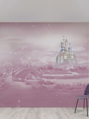Art For The Home Pink Disney™ Princess Castle 3M Mural - Image 1 of 1