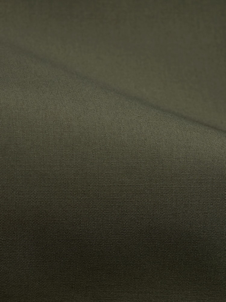 Olive Green Slim Fit Easy Care Single Cuff Shirt - Image 6 of 6