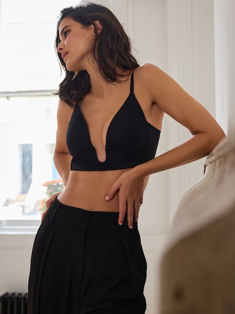 Black A-E Deep Plunge Multiway Bra - Image 2 of 9 Black A-E Deep Plunge Multiway Bra - Image 2 of 9