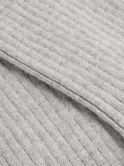Reiss Ivory Chloe Ribbed Wool Blend Socks - Image 3 of 3