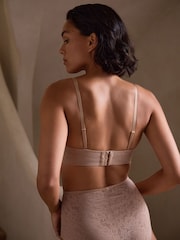 Praline Nude Floral Smoothing Selvedge Bra A-E - Image 3 of 7