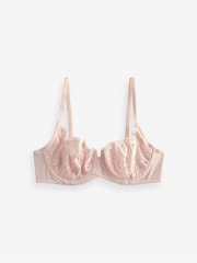 Pink/Blush/Lime Non Pad Balcony Lace Bras 3 Pack A-E - Image 10 of 12