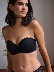 Plum Purple/Black Lace Light Pad Strapless Multiway Bras 2 Pack A-E - Image 5 of 14