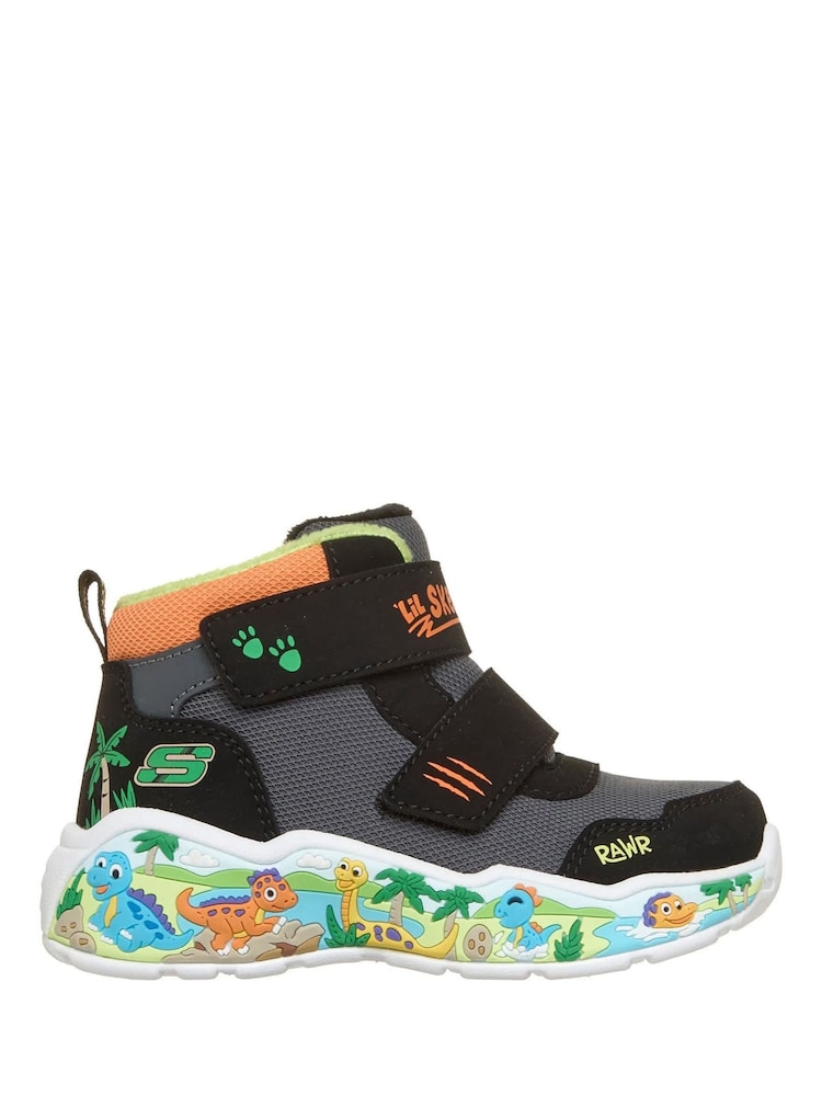 Skechers Black Play Scene Frosty Pals Ankle Boots - Image 1 of 3