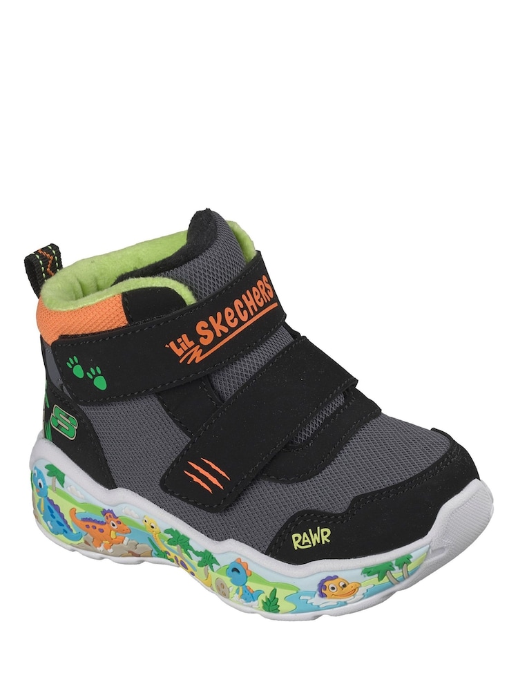 Skechers Black Play Scene Frosty Pals Ankle Boots - Image 2 of 3
