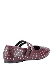 Hush Puppies Purple Nixie Studded Mary Jane Shoes - Image 3 of 4