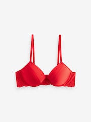 Red/Black Push Up Pad Plunge Smoothing T-Shirt Bras 2 Pack A-E - Image 9 of 12