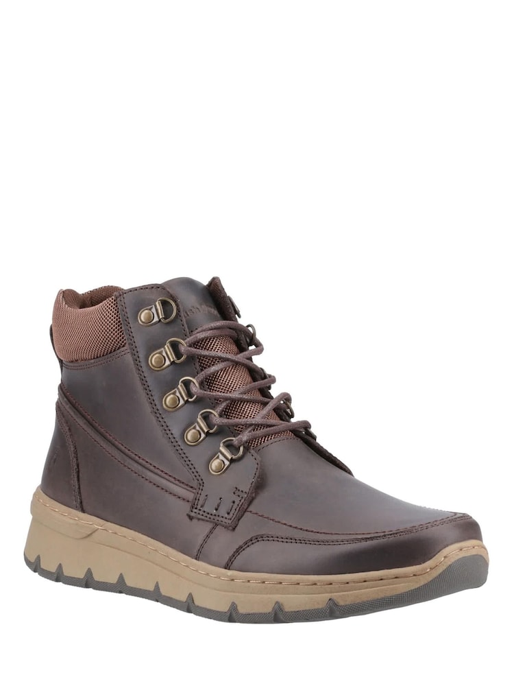 Hush Puppies Brown Nixon Ankle Boots - Image 2 of 4 Hush Puppies Brown Nixon Ankle Boots - Image 2 of 4