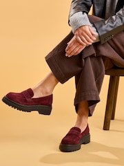 Hush Puppies Red Odessa Loafers - Image 1 of 6