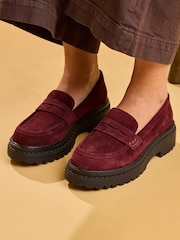 Hush Puppies Red Odessa Loafers - Image 2 of 6
