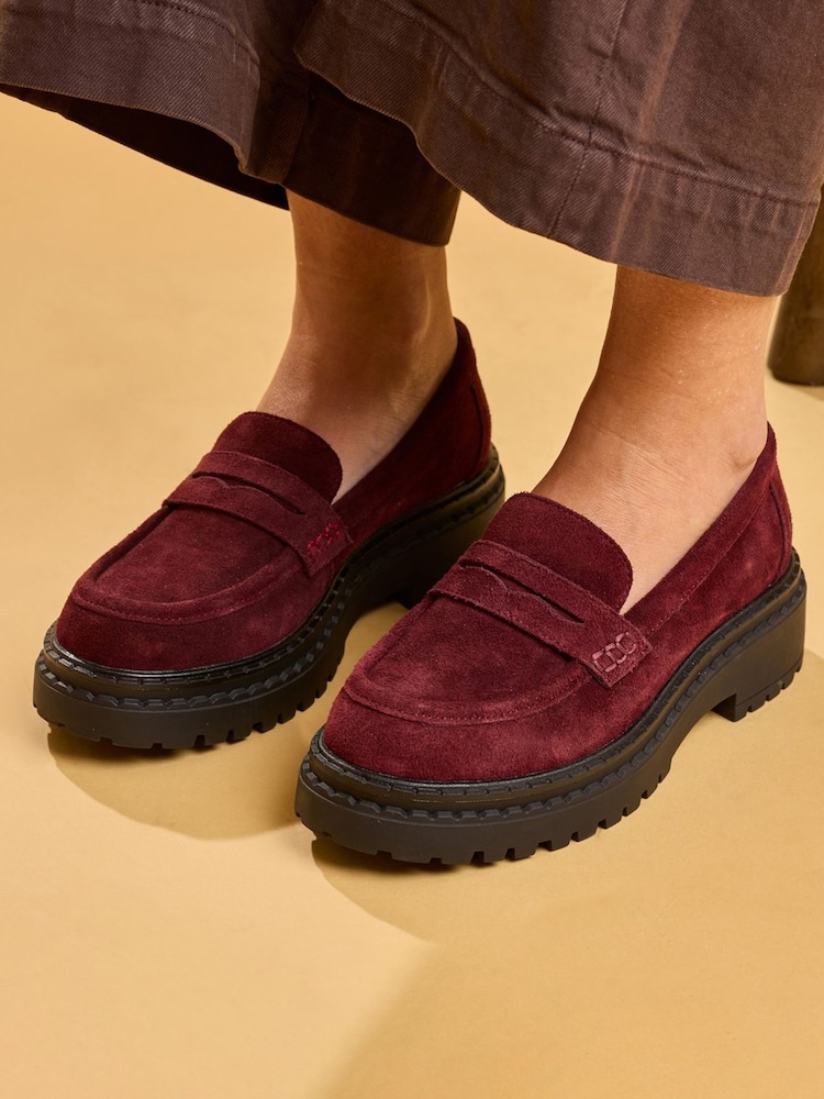Hush Puppies Red Odessa Loafers - Image 2 of 6