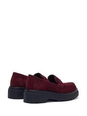 Hush Puppies Red Odessa Loafers - Image 5 of 6