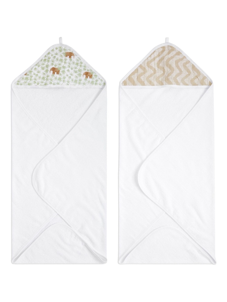 aden + anais Animal 100% Cotton Towel 2 Pack - Image 1 of 3 aden + anais Animal 100% Cotton Towel 2 Pack - Image 1 of 3