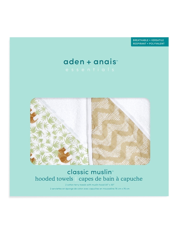 Pack de 2 toallas de algodón 100 % de aden + anais - Imagen 3 de 3
