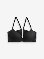 Black Pad Non Wire Microfibre & Lace Light Pad Ultimate Comfort Bra A-E - Image 5 of 7