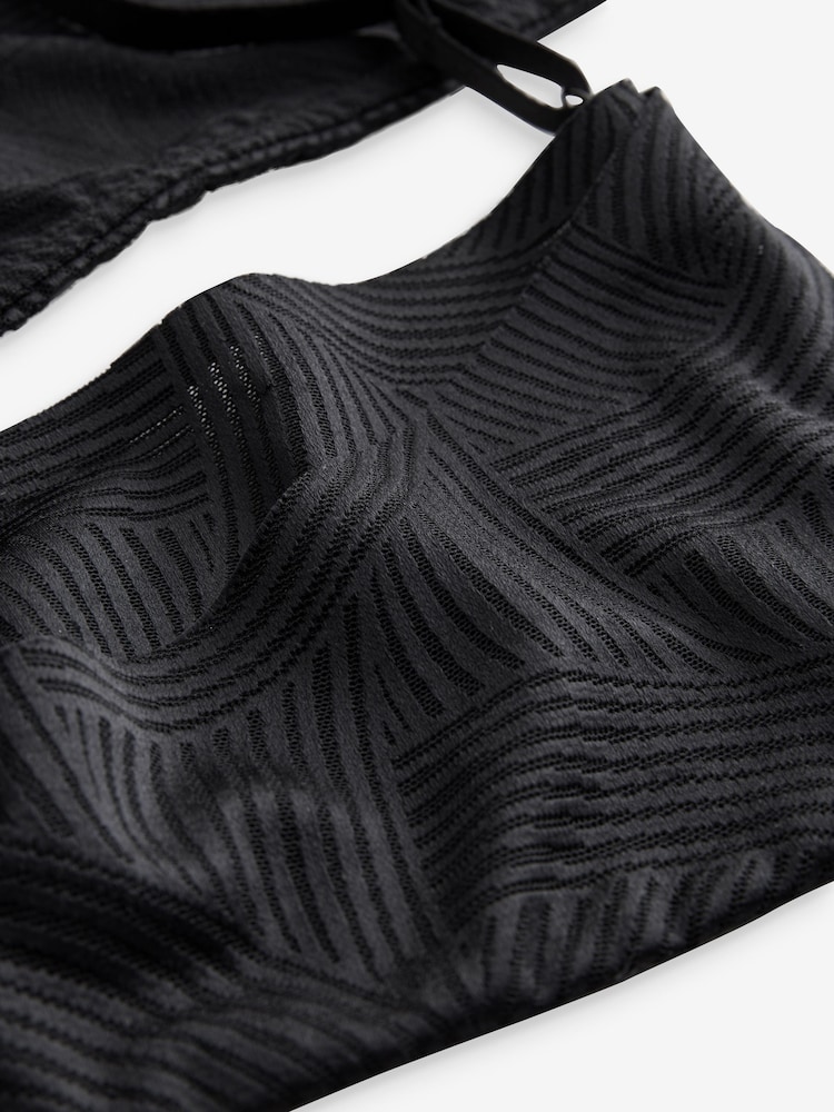 Black Pad Non Wire Microfibre & Lace Light Pad Ultimate Comfort Bra A-E - Image 7 of 7
