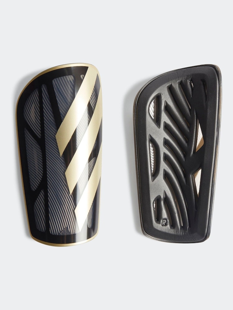 adidas Black/Gold Shin Guards - Image 1 of 3