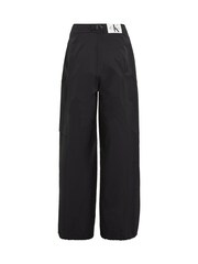 Calvin Klein Jeans High Waist Utility Wide Leg Black Trousers - Image 5 of 6
