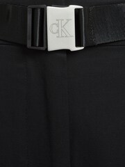 Calvin Klein Jeans High Waist Utility Wide Leg Black Trousers - Image 6 of 6