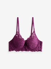 بنفسجي برقوقي - A-E Lace Ultimate Comfort Bra - صورة 4 من 6