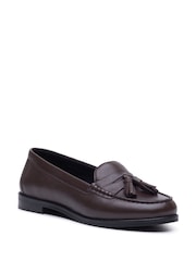 초콜릿 브라운 - Hush Puppies 코니 태슬 로퍼 - 5의 이미지 2
