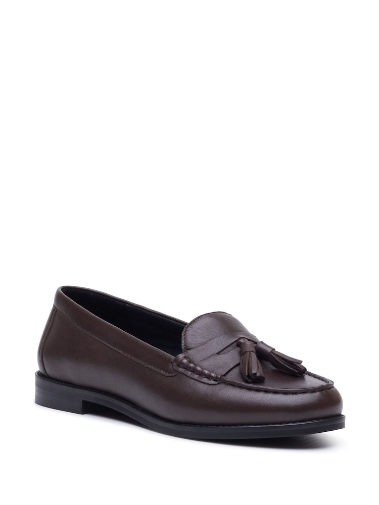 초콜릿 브라운 - Hush Puppies 코니 태슬 로퍼 - 5의 이미지 2
