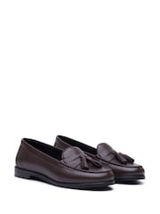 초콜릿 브라운 - Hush Puppies 코니 태슬 로퍼 - 5의 이미지 4