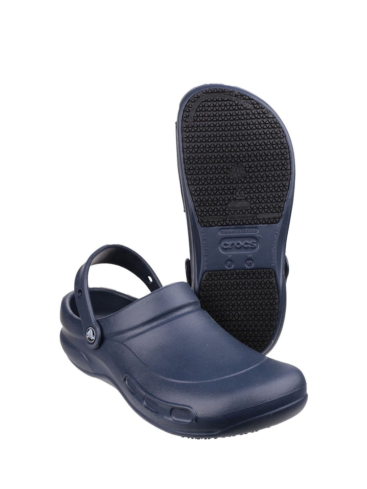 Buy Crocs Blue Bistro Slip Resistant Work Clog from Next USA