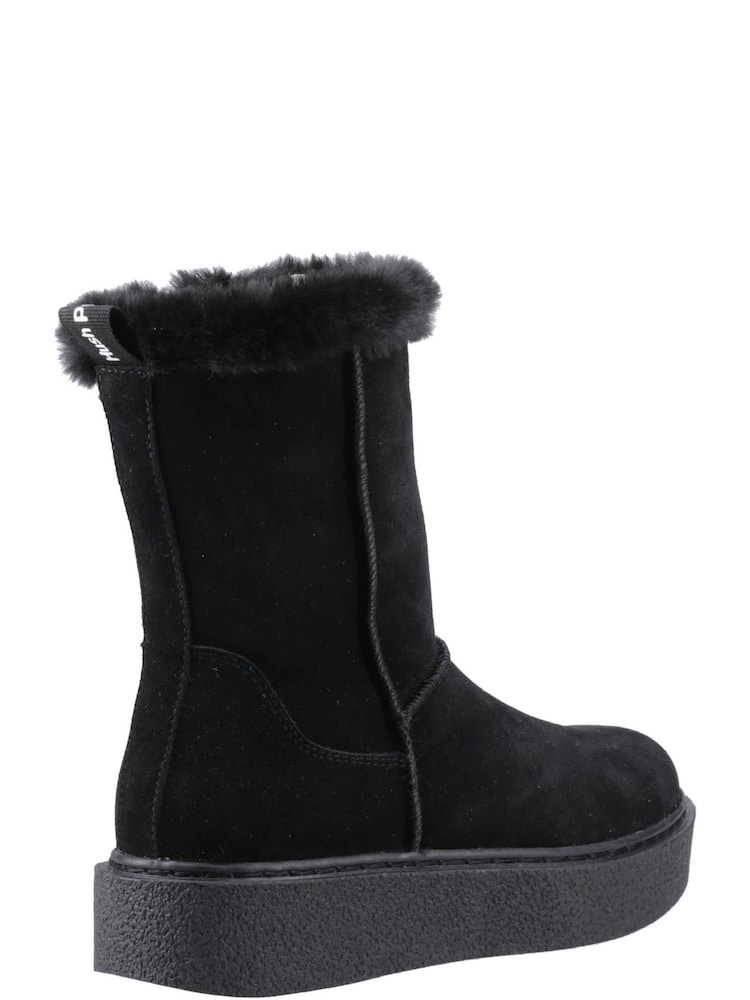 Hush Puppies Black Becca Mid Boots - Image 2 of 4 Hush Puppies Black Becca Mid Boots - Image 2 of 4