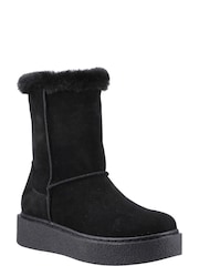 Hush Puppies Black Becca Mid Boots - Image 3 of 4